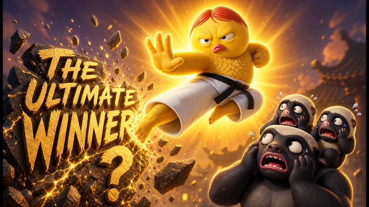 Pipo and Buro kung-fu scene